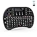 (Upgraded)Rii 2.4GHz Mini Wireless Keyboard with Touchpad,QWERTY Keyboard,LED Backlit,Portable Keyboard Wireless for laptop/PC/Tablets/Windows/Mac/TV/Xbox/PS3/Raspberry Pi .(i8+ Black) primary