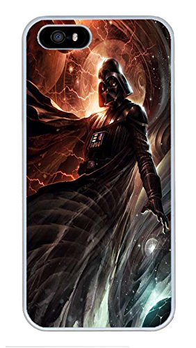 iPhone 5 Case, iPhone 5S Case Unique Custom Design Darth Vader Star Wars Art Hard Slim PC White Protective Cover for iPhone 5/5S