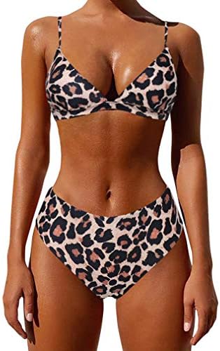 Women Sexy String Strap Push Up Bikini High Cut Cheeky Two Piece Swimsuits