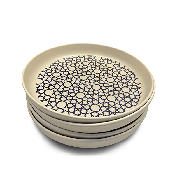 Bamboo-Plates-Set-for-Kids-x4-Eco-Friendly-Deep-Plates-for-Pasta-Noodles-Salad-or-Snacks-Bamboo-Tableware-Suitable-for-Children-and-Adults Bamboo Plates Set for Kids x4. Eco-Friendly Deep Plates for Pasta, Noodles, Salad or Snacks. Bamboo Tableware Suitable for Children and Adults