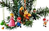 Super Mario Brothers Christmas Ornaments Figurines, Pack of 6