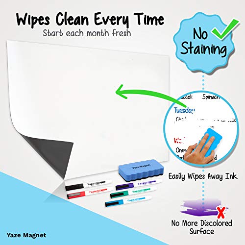 2 Magnetic+Whiteboard+Refrigerator+Organizaton+Resistant