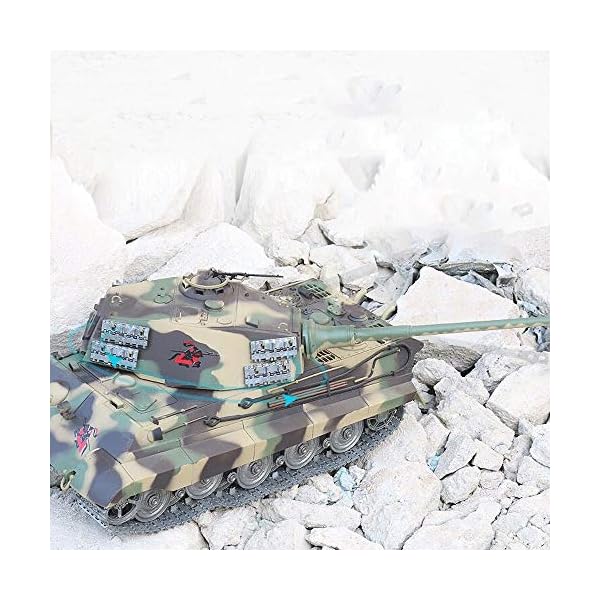 SSBH Deutscher Tiger King Heavy Panzer, Erwachsener RC Professional Spielzeug, 2,4 GHz Fernbedienung Offroad-Fahrzeug… – Bild 4