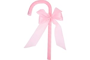 Gadpiparty Halloween Cosplay Cane Prop, Stage Performance Staff Prop, Pink Cane Prop Decorative, for Costume Stage Performance Party Supplies
