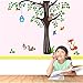 Toprate (TM) 150 x134cm Nursery Forest Animals Birds Fox Squirrel Mushrooms Trees Wall Art Stickers Decal for Nursery Home Decor Boys and Girls Children Courtyard Baby Room