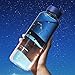 UPSTYLE 32 oz/0.25 gallon Eco Cute Glass Water Bottle with Lid BPA-Free Portable Wide Mouth Sport Travel Reusable Mug Leak-proof with Sleeve Drinking Cup for Milk/Juicing/Tea/Smoothie/Essential Oil