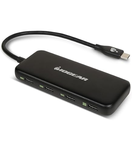 Amazon.com: IOGEAR USB-C to 4 Port USB-A Hub - USB-C 60W Pass