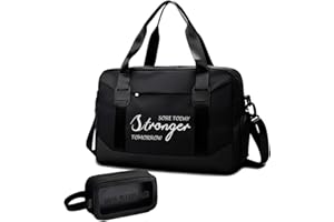 MOONSJONES Gym Bag for Women, Travel Duffel Bag, Gym Bag with Shoe Compartment & Wet Pocket, Toiletry Bag, Sports Gym Tote Bags Carry On Weekend Overnight, Tote Bag for Travel, Workout, Sport