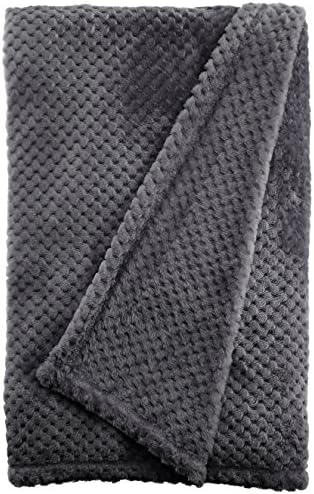 Trump Home Jacquard Velvet Oversized Throw, 50 x 70", Charcoal