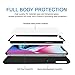 Onthis IPX-1 iPhone X Case, 360° Full-Body Protective Dual Layer Ultra Slim Shockproof PC Case Cover with 2 Packs of Tempered Glass Screen Protector for iPhone x, iPhone 10 (Black)