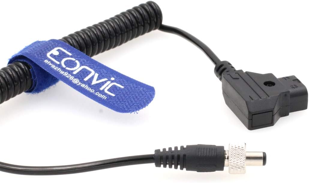 Eonvic D-Tap to Decimator MD-HX and DMON Barrel Power Cable for Camera Motion Research, Straight DC, Coiled cable - Image 3