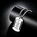 Molike Stainless Steel Men's Cross and Bible Verse Prayer Dog Tag Pendant Necklace, Christian Jewelry (Silver/Black Pendant + 22'' Chain)