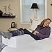Hermell Zero Gravity Leg Elevation Pillow, Post-Surgery, Leg Pain, Back Injury, Sciatica Pain Relief, Removable Cover - White