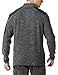 CQR Men's Thermal Fleece Half Zip Pullover, Winter Outdoor Warm Sweater, Lightweight Long Sleeve Sweatshirt, Tactical Fleece Dark Grey, X-Large