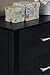 Hodedah 4 Drawer Chest, with Metal Gliding Rails, Black