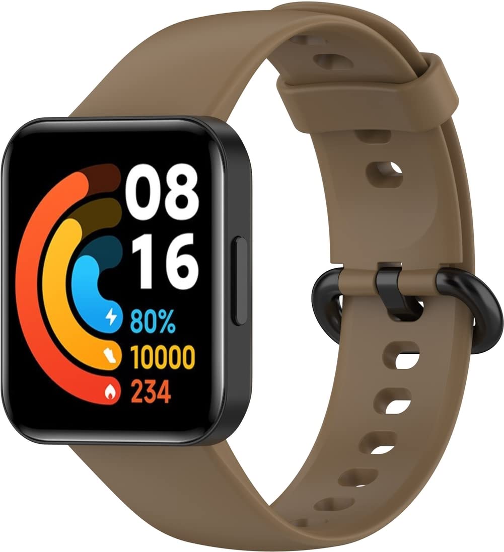 Chainfo compatible with Xiaomi MI Watch lite 2 / Redmi Watch 2 Watch Strap, Soft Silicone Replacement Bands NO220924 (Pattern 1)