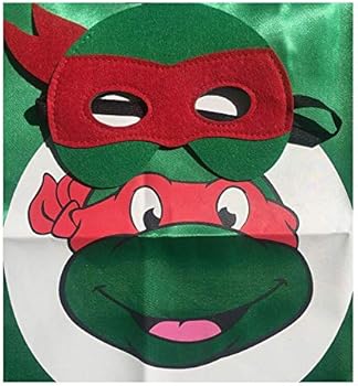 Aiyang Superhero Tmnt Cartoon Costume 4 Thermal Pransfer Satin Cape With Felt Mask Amazon Com Au Fashion
