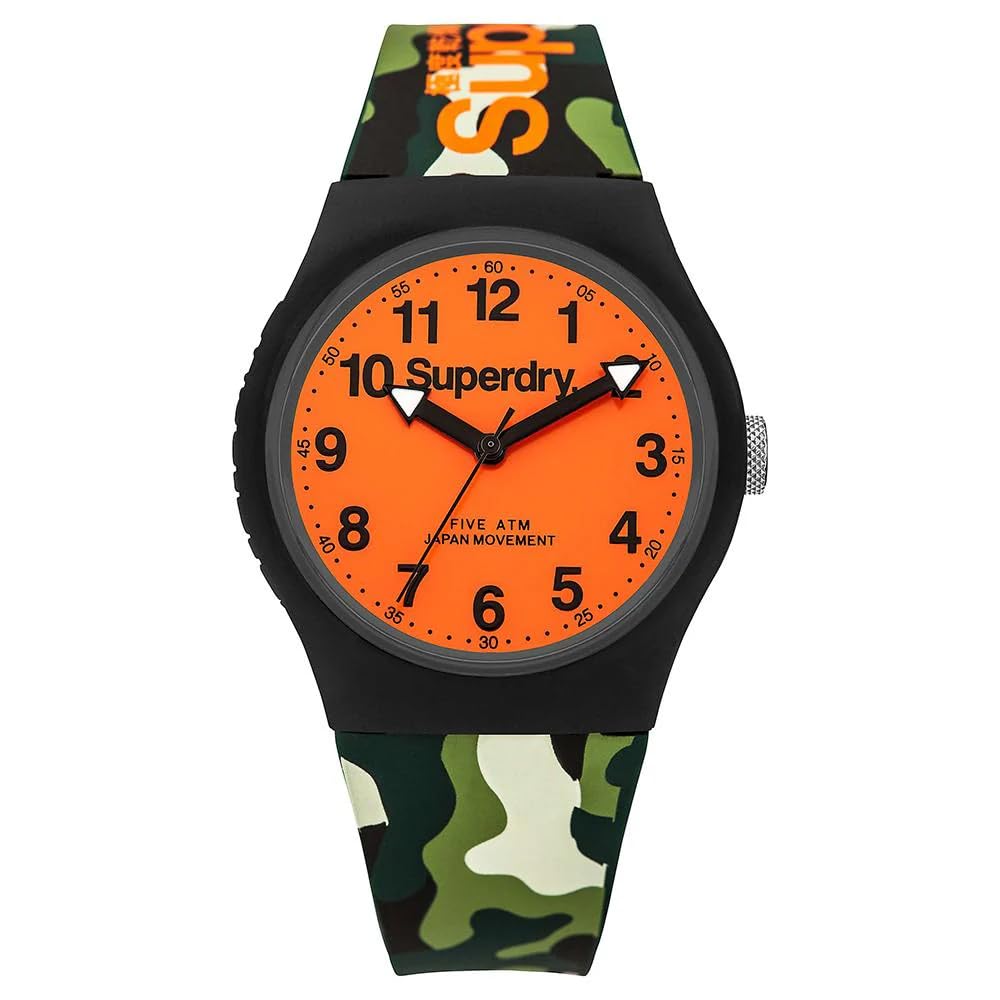 Superdry Unisex-Adult Analog Japanese Quartz Watch with Plastic Strap SYG164NO