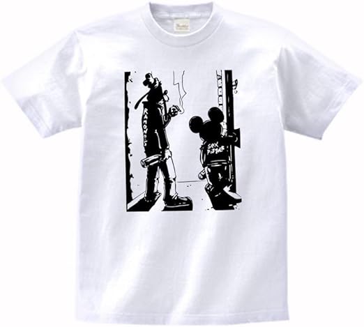 Amazon ノーブランド品 Ramones Sexpistoles 音楽 バンド ロック Tシャツ 白 M アーティストプリント 通販