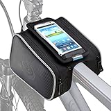 ArcEnCiel Bike Frame Bag Bicycle Top Tube Pouch Waterproof Cell Phone Holder ≤ 5.7″ Touch Screen