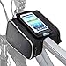 ArcEnCiel Bike Frame Bag Bicycle Top Tube Bag Cell Phone Bag Waterproof Sensitive Touch Screen (Double Pannier)