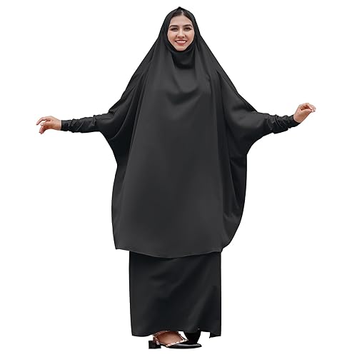 Burkas for Women Muslim Hijab Dress Abayas for Women Saudi Full Cover Two-piece Prayer Dress Hijab Scarf Full Length Islamic Abaya Set Jilbab for Muslim Black in Kenya | Whizz Wraps & Burkas for Women Muslim Hijab Dress Abayas for Women Saudi Full Cover Two-piece Prayer Dress Hijab Scarf Full Length Islamic Abaya Set Jilbab for Muslim Black in Kenya | Whizz Wraps &