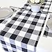 ARKSU Buffalo Plaid Table Runner 12X72inch,Black and White Check Table Runner for Christmas, Thanksgiving Decor