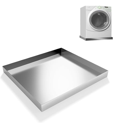 Silicone Washing Machine Pan – 27x27 Inch Non-Slip Mat With Raised Edge – Leak Protection For Floors