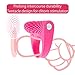 ZEMALIA Waterproof Ultra soft Silicone Clitoral Stimulate Massager Sex Toy For Couple's - Penis Rings Vibrating Rabbit Cock Ring Discreet Packaging(Plum Red)