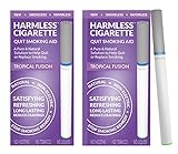 Harmless Cigarette / Quit Smoking Aid / Stop Smoking Remedy to Help Reduce Cravings / Satisfying & Effective Solution to Quit Smoking (2 Pack, Tropical Fusion)