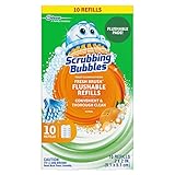 Scrubbing Bubbles Fresh Brush Flushables Refill, Citrus Action Scent, 10 ct