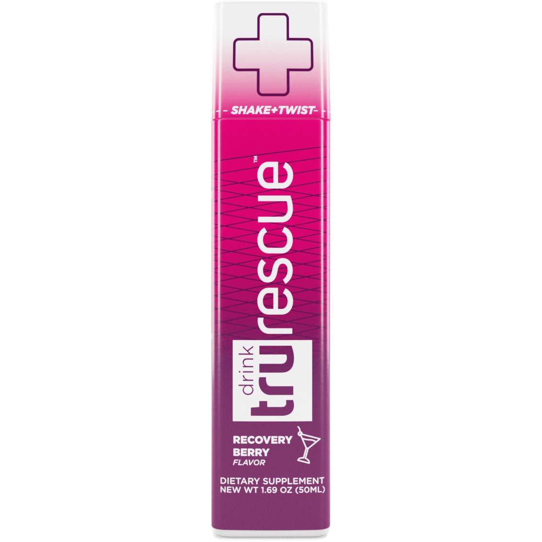 Tru Rescue Shot Natural Hangover Prevention Shot, Hangover Blend with