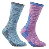 YUEDGE Women's Cushion Crew Outdoor Performance Workout Training Hiking Socks