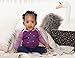 Lamaze Organic Baby Baby Girls' Infant Long Sleeve Cotton Bodysuit, Snap Closure, Purple and White Birds, 6 Months