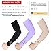 SHINYMOD 3 Pairs Arm Sleeves Compression UV Sun Protection UPF50+ Cooling Sports Sleeves for Men Women Cycling Golf