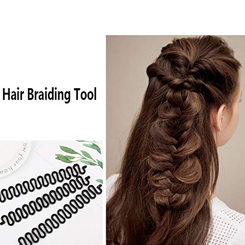 Magic Hair Bun Shaper Set, 2 Pcs Magic Hair Clip Twist Hair Braiding Set, 2 Pairs Topsy Tail Loop Hair Kit Ponytail Maker, 2 Pcs Donut Hair Bun Tool - Thumbnail 3