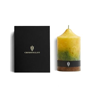 Buy Crimson Cliff Handmade Pineapple Scented Pillar Candle