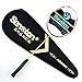 Senston N80 Graphite Single High-Grade Badminton Racquet, Professional Carbon Fiber Badminton Racket, Carrying Bag Included Gold Color
