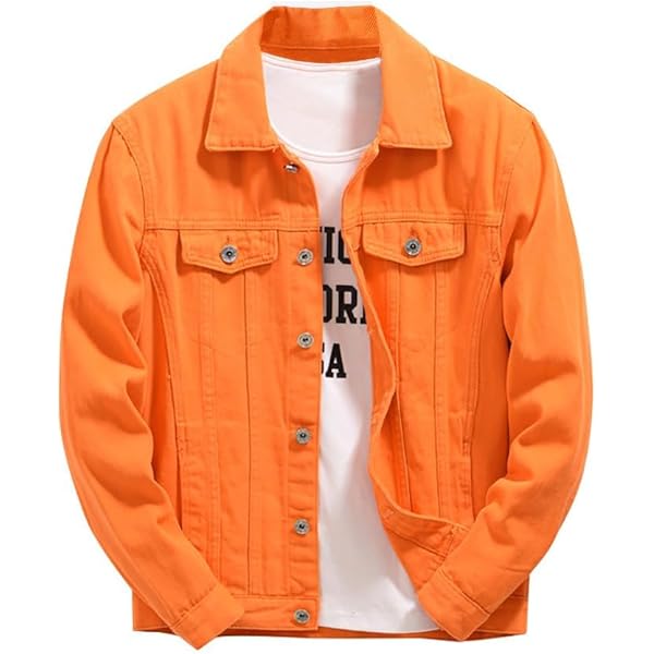 DSDZ Mens Classic Slim Fit Trucker Jean Denim Jacket Coat (Small