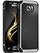 BENTOBEN Galaxy S7 Case, 2 in 1 Slim Hybrid Heavy Duty Hard PC and TPU Laminated with Carbon Fiber Texture Chrome Anti-Scratch Shockproof Protective Case for Samsung Galaxy S7 (G930), Black