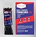 Multi-Purpose Strong Cable Ties (Pack of 100), 50 lbs, Black, Self Locking Zip Ties (12 inch)