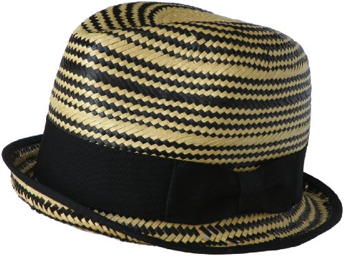 Christys 1773 "Costa" Two Tone Straw Fedora Snap Brim
