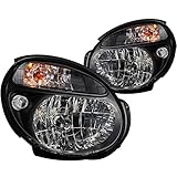 Anzo USA 121121 Subaru Impreza Crystal Black Headlight Assembly - (Sold in Pairs)