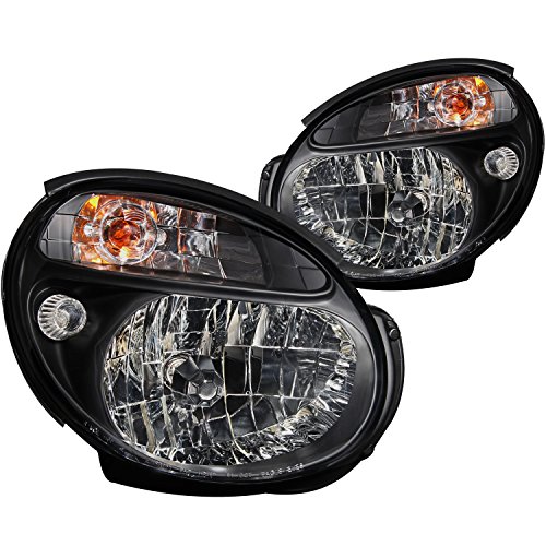 Anzo USA 121121 Subaru Impreza Crystal Black Headlight Assembly - (Sold in Pairs)
