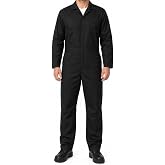 JPXH Men's Coveralls Jumpsuit, Long Sleeve Workwear Costume | Machine washable adult coveralls with front zipper, pockets, relaxed fit, 4 colors and S-3XL sizes for Halloween cosplay.