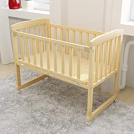 Heegnpd Wiegen Baby Wieg Natuurlijk Hout Kan Veranderen Voor Kantoor Schommelstoel Bed Kinderen 0 3 Jaar Oude Baby Muskietennet Grote Amazon Nl