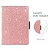 GUAGUA New iPad 2018 9.7 Case iPad 2017 9.7 Case Glitter 360 Degree Rotating Stand Full Body Cover Stylus Holder Smart Auto Wake/Sleep Protective Case for iPad 9.7 inch 2018/2017 Rose Gold