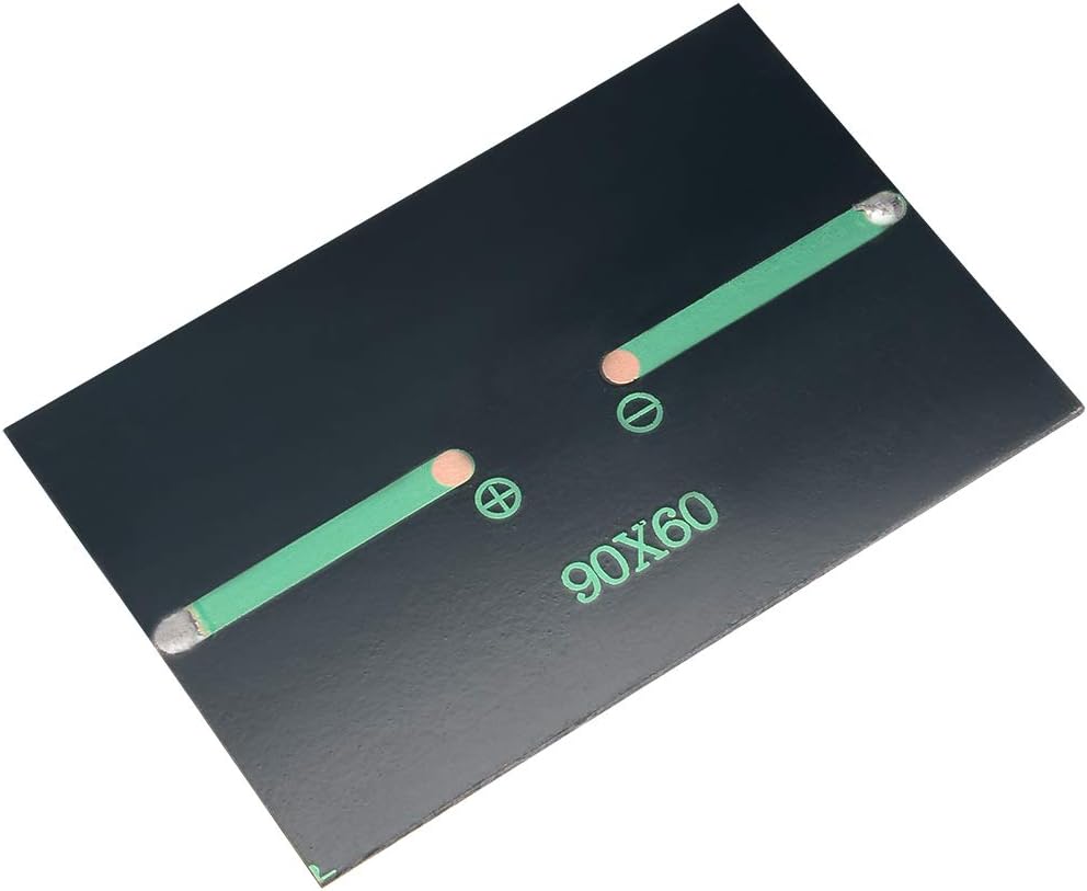 sourcing map 0.6W 6V Small Solar Panel Module DIY Polysilicon for Toys Charger 5Pcs, 6V 0.6W - Image 4