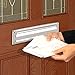 Salsbury Industries 4035C Mail Slot, Standard/Letter Size, Chrome Finish