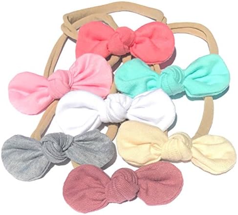 Nylon Knot Headbands set of 7 headbands
